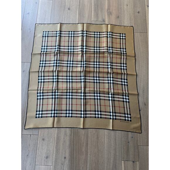 Burberry 00s Haymarket Check Silk Twill Scarf - Picture 1 of 3
